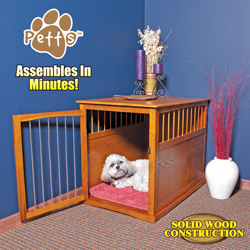 Large Wood Pet Crate End Table Model# YB-0210M