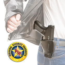 Leather Belt Holster - S/M&nbsp;&nbsp;Model#&nbsp;036BLK