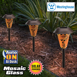 Bronze Mosaic Solar Lights Model# 878206-78RDWAR