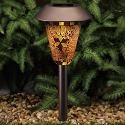 Bronze Mosaic Solar Lights&nbsp;&nbsp;Model#&nbsp;878206-78RDWAR