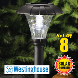 8 Piece Stanford Solar Lights Model# 828008-08W