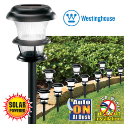 10 Piece Tri-Fecta Solar Lights&nbsp;&nbsp;Model#&nbsp;497009-08W