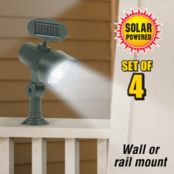 Wall/Rail Mount Solar Light (4Pack) Model# ESL-39-3