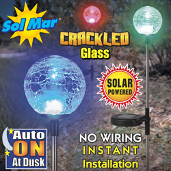 3 Pack Solar Garden Balls Model# S1311C-4