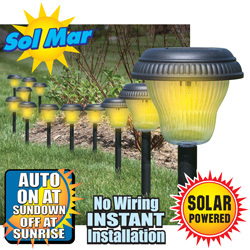 Sol Mar 12 Piece Solar Lights Model# SP1171