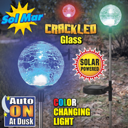 3 Pack Solar Glass Balls Model# ESL-70