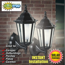 Georgian Solar Wall Lights - Set of 2&nbsp;&nbsp;Model#&nbsp;50403809
