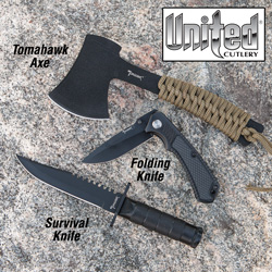 3 Piece Survival Knife Set&nbsp;&nbsp;Model#&nbsp;XL1168FH KIT
