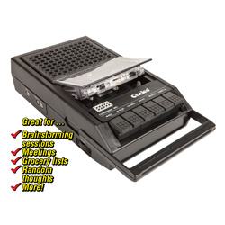Vintage Portable Cassette Tape Recorder Model# TR400D