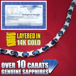 Diamond And Sapphire Bracelet&nbsp;&nbsp;Model#&nbsp;403010