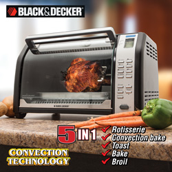 Black & Decker Convection/Rotisserie Oven Model# CTO7100BFSPC