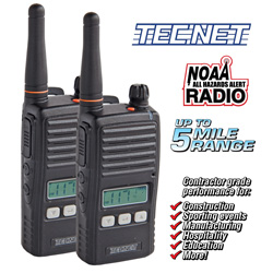 2 Pack Two-Way UHF Radios Model# TJ-3400U