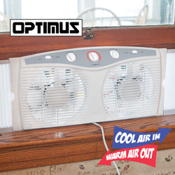 Twin Reversible Window Fan Model# F-5286