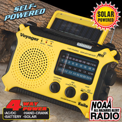 Voyager Yellow Emergency Radio&nbsp;&nbsp;Model#&nbsp;KA500-YELLOW