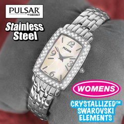 Womens Pulsar Crystal Watch&nbsp;&nbsp;Model#&nbsp;PTC505
