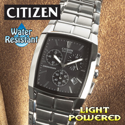 Citizen ECO Drive Chronograph Watch Model# AT2000-54E