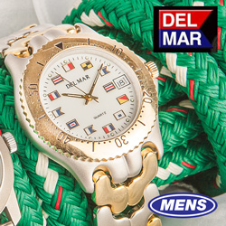 Del Mar 2 Tone Nautical Watch&nbsp;&nbsp;Model#&nbsp;50127