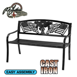 Black Cast Iron Freedom Bench&nbsp;&nbsp;Model#&nbsp;50105260