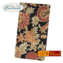 Loop Tufted Wool Rug Model# SL-518B-BLACK #1