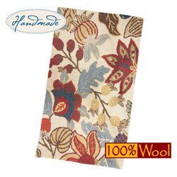 Loop Tufted Wool Rug Model# SL-518B-IVORY #3