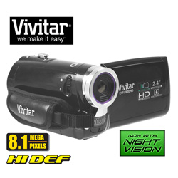 8.1MP HD Camera/Camcorder with Night Vision Model# DVR-920HD-BLK/KIT-AMX