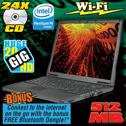 Dell Pentium Notebook With CD