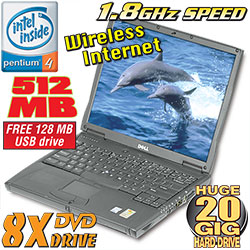 Dell 1.8GHz Notebook Computer&nbsp;&nbsp;Model#&nbsp;RB1.8DELL LPXP