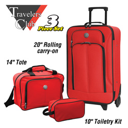 Euro 3-Piece Luggage Set&nbsp;&nbsp;Model#&nbsp;EVA12003-600