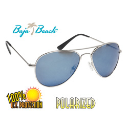 Silver/Blue Aviator Style Sunglasses Model# ML512