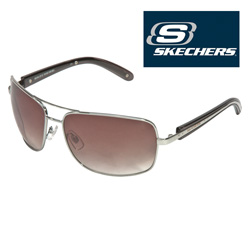 Silver/Black Skechers Sunglasses Model# SK5006-SI134