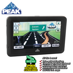 Peak 4.3 inch GPS Model# PKCOPA