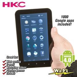 HKC 7 Inch Android 4.0 16GB Tablet&nbsp;&nbsp;Model#&nbsp;16GBLCO7740WT