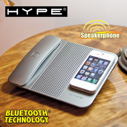 Cordless Bluetooth Handset Speaker&nbsp;&nbsp;Model#&nbsp;HY-100-SLV