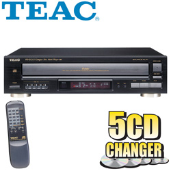 Teac 5 Disc CD Changer With Remote Control&nbsp;&nbsp;Model#&nbsp;PD-D2610