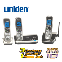 Uniden 3 Handset Long Range Phone System&nbsp;&nbsp;Model#&nbsp;DECT3380-3