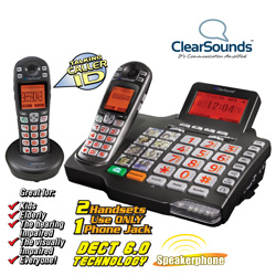 Amplified DECT 6.0 Phone System Model# A1600BUN-FG