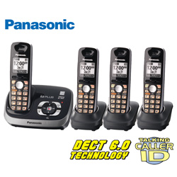 4-Handset Phone with Taking Call ID Phone&nbsp;&nbsp;Model#&nbsp;KX-TG6534