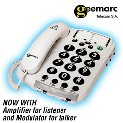 Amplified Phone with Voice Modulation&nbsp;&nbsp;Model#&nbsp;AMPLI100VM