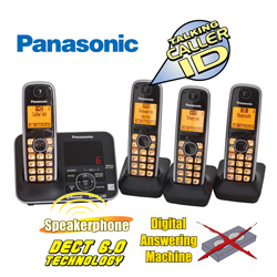 Panasonic 4-Handset with Link 2 Cell&nbsp;&nbsp;Model#&nbsp;KX-TG624SK