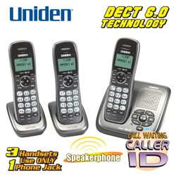 Uniden DECT 6.0 3-Handset System&nbsp;&nbsp;Model#&nbsp;DCT14803AM