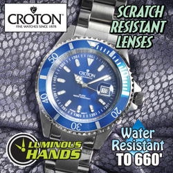 Croton Sport Blue Divers Watch Model# CA301157BUBL