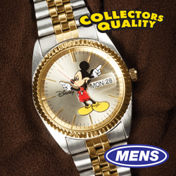Mens 2-Tone Mickey Mouse Watch Model# MCK339