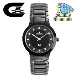 Womens 6 Diamond Watch Model# CS228018BKBD