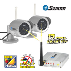 2 Pack Wireless Indoor/Outdoor Cameras Model# SW233-WO2-17113