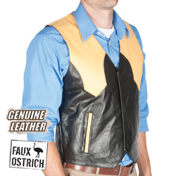 Western Leather Vest Model# GFVWOS