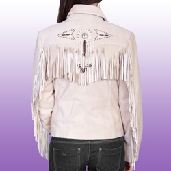 Leather Fringe Jacket&nbsp;&nbsp;Model#&nbsp;L152