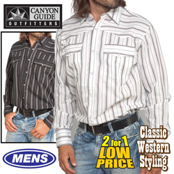 2 Pack Western Dobby Shirts