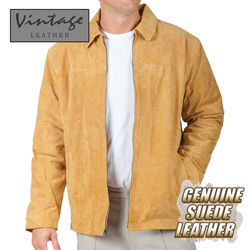 Mens Cognac Suede Jacket&nbsp;&nbsp;Model#&nbsp;23712-COGNAC
