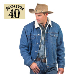 Sherpa Denim Jacket Model# 14029MED BLUE