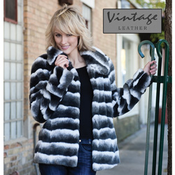 Womens Faux Raccoon Coat Model# 20141